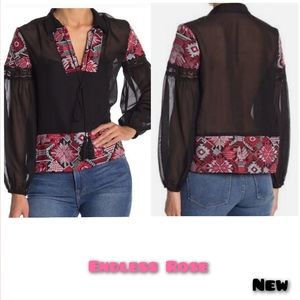 Endless Rose Embroidered Top